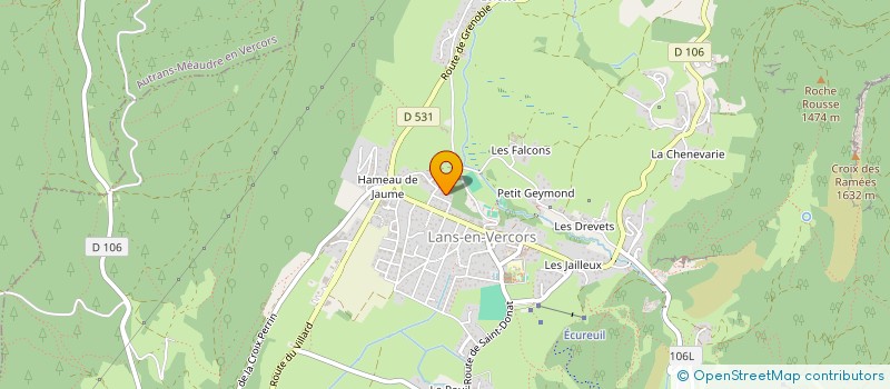 localisation de l'entreprise VERSTACO  LANS-EN-VERCORS