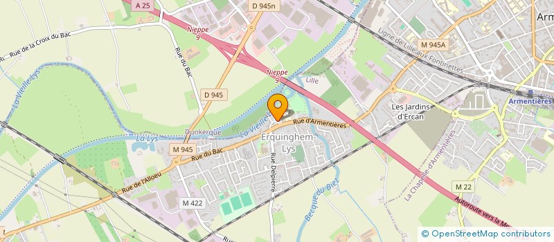 localisation de l'entreprise VERSTAVEL PRIMEUR  ERQUINGHEM-LYS