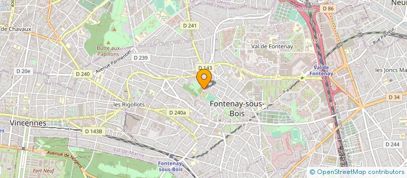 localisation de l'entreprise VERSTRAETE CREATION à FONTENAY-SOUS-BOIS