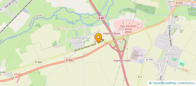 localisation de l'entreprise VERSTRAETER à ECOUCHE-LES-VALLEES