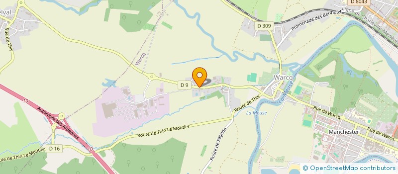 localisation de l'entreprise VERSTRATEN à WARCQ