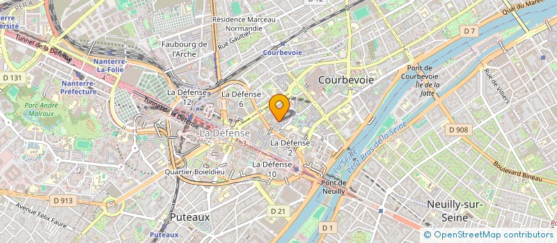 localisation de l'entreprise VERSUNI FRANCE à COURBEVOIE