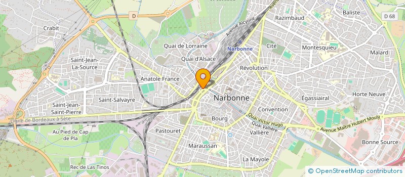 localisation de l'entreprise VERSUS à NARBONNE