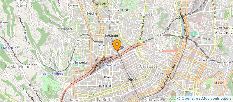 localisation de l'entreprise VERSUS  NICE