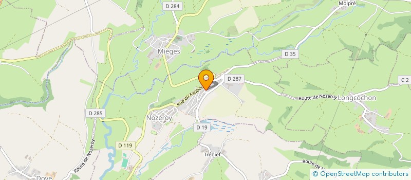 localisation de l'entreprise VERSUS AGENCEMENT à NOZEROY