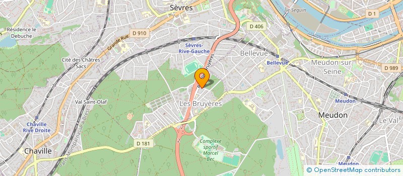 localisation de l'entreprise VERSUS-INNOVATION à SEVRES