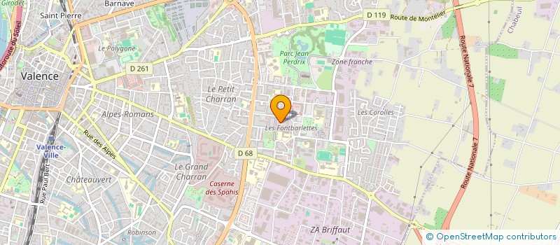 localisation de l'entreprise VERSUS SMASH VALENCE - VSV  VALENCE