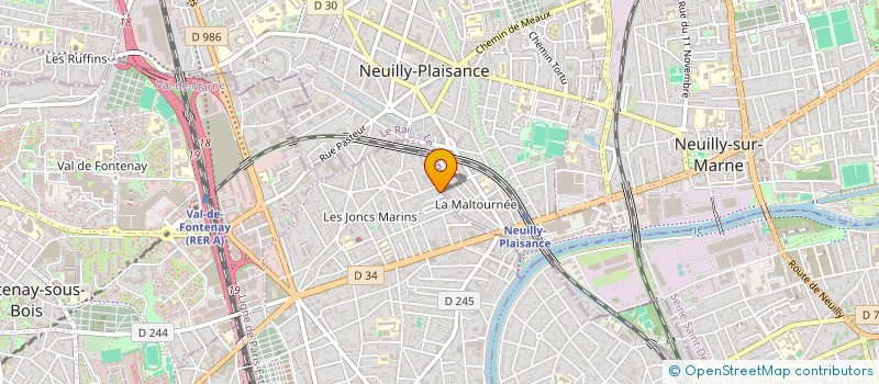 localisation de l'entreprise VERT AMENAGEMENT à LE PERREUX-SUR-MARNE