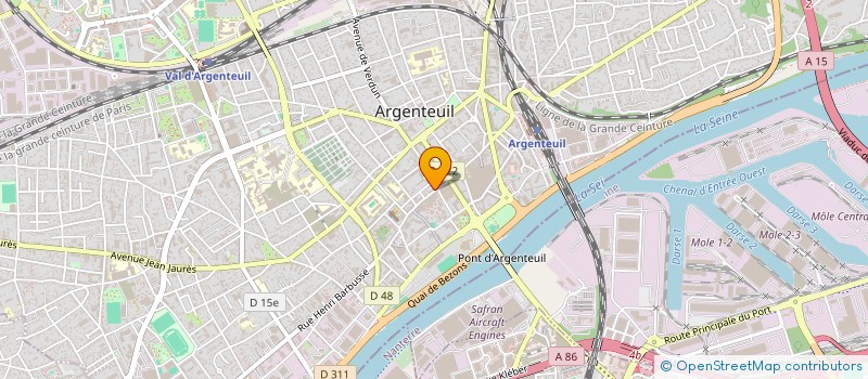 localisation de l'entreprise VERT ASSUR ARGENTEUIL  ARGENTEUIL