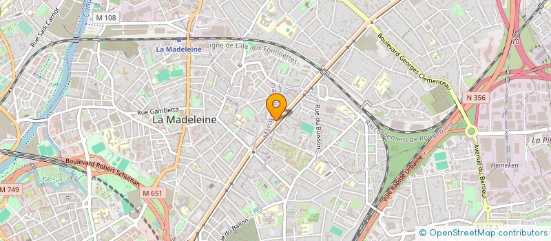 localisation de l'entreprise VERT BLANC ROUGE à MARCQ-EN-BARŒUL
