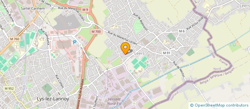 localisation de l'entreprise VERT BOIS  LEERS