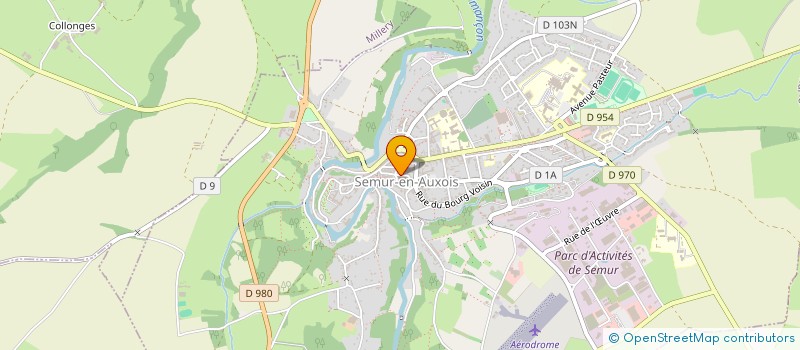 localisation de l'entreprise VERT BOUTEILLE  SEMUR-EN-AUXOIS