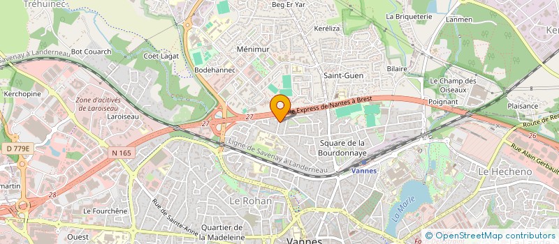 localisation de l'entreprise VERT CHEMIN à VANNES