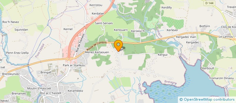 localisation de l'entreprise VERT COMPACT  PONT L ABBE