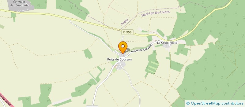localisation de l'entreprise VERT COMPOST 89 à SAINT-CYR-LES-COLONS