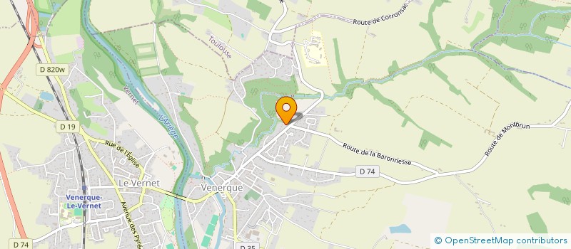 localisation de l'entreprise VERT COTEAUX à VENERQUE