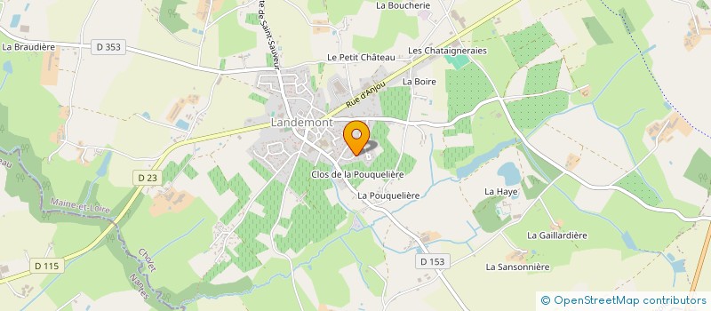localisation de l'entreprise VERT CREATION à OREE-D'ANJOU