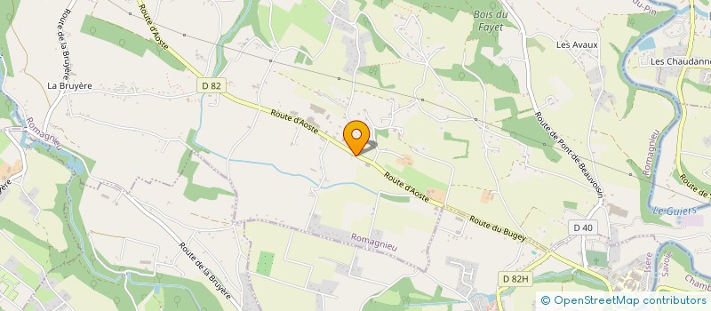 localisation de l'entreprise VERT D'EAU à ROMAGNIEU