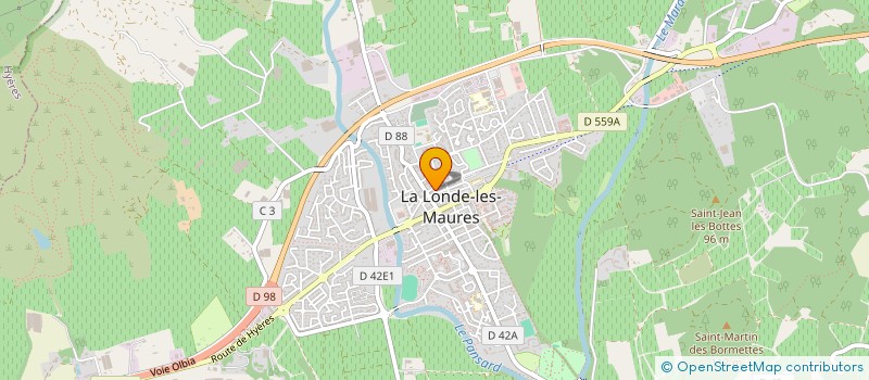 localisation de l'entreprise VERT D OLIVE à LA LONDE-LES-MAURES