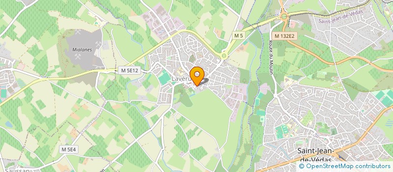 localisation de l'entreprise VERT DE TERRE  LAVERUNE