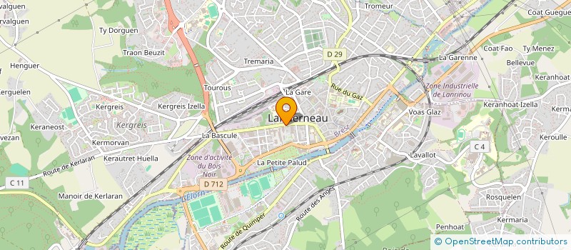 localisation de l'entreprise VERT DEMAIN à LANDERNEAU