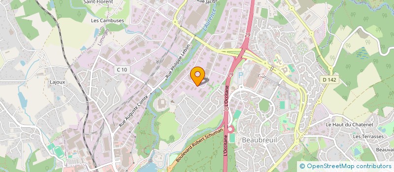 localisation de l'entreprise VERT ENERGIE à LIMOGES