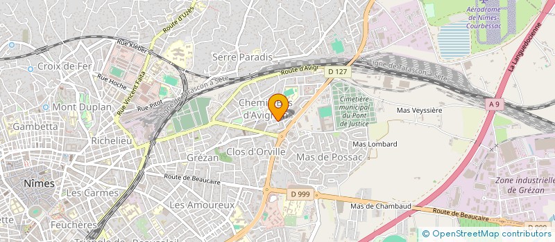 localisation de l'entreprise VERT ENVIRONNEMENT  NIMES