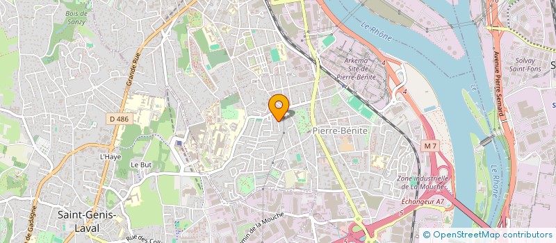localisation de l'entreprise VERT ESPACE à OULLINS-PIERRE-BENITE