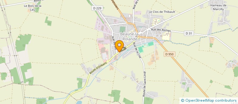 localisation de l'entreprise VERT ESPACE à BEAUNE-LA-ROLANDE