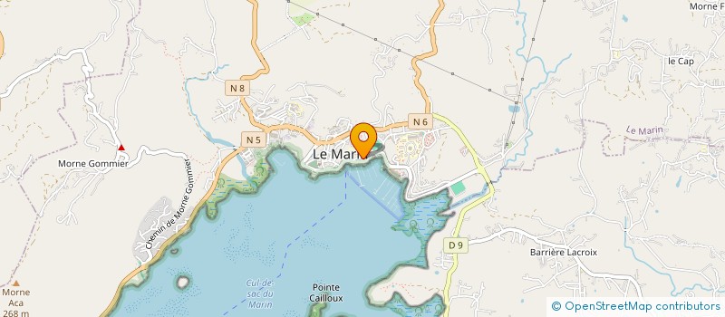 localisation de l'entreprise VERT ET BLEU à LE MARIN