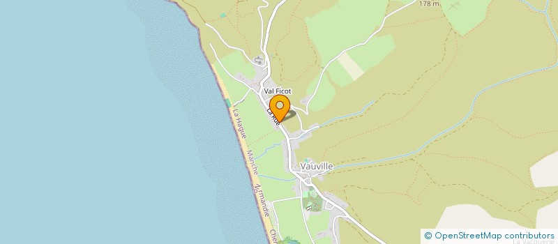 localisation de l'entreprise VERT ET BLEU  LA HAGUE