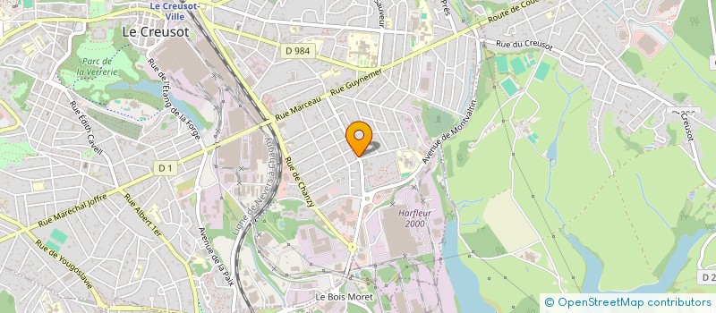 localisation de l'entreprise VERT ET CO à LE CREUSOT