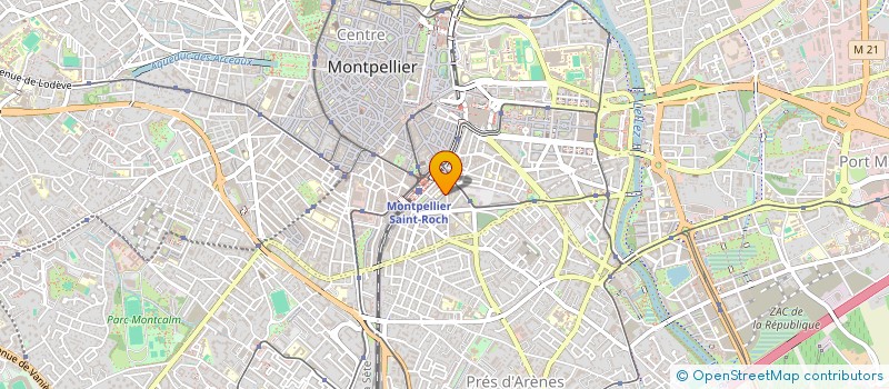 localisation de l'entreprise VERT ET GRIS COMMUNICATION  MONTPELLIER