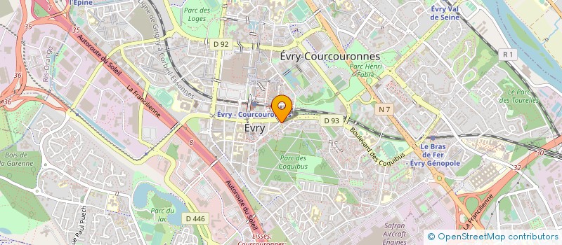 localisation de l'entreprise VERT EXPRESS  EVRY-COURCOURONNES