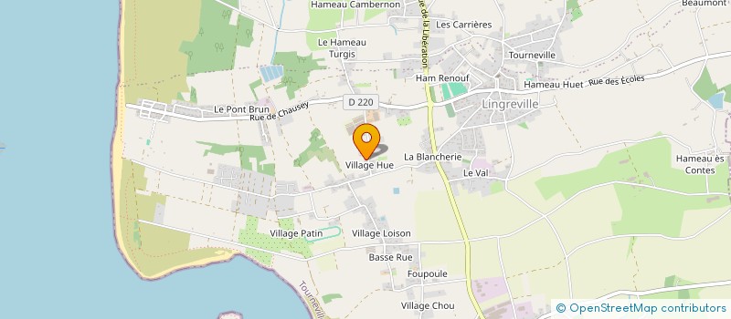localisation de l'entreprise VERT G ETAL à TOURNEVILLE-SUR-MER
