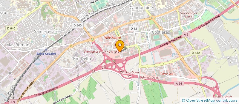 localisation de l'entreprise VERT GREEN SA à NIMES