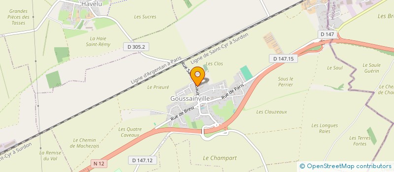 localisation de l'entreprise VERT HARMONIE à GOUSSAINVILLE