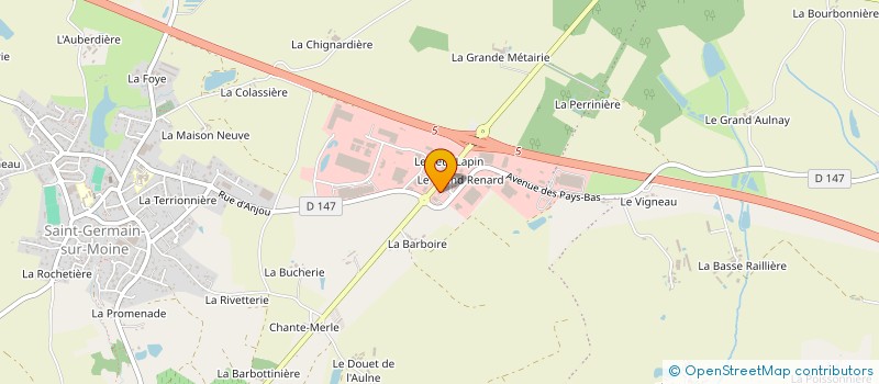 localisation de l'entreprise VERT'HORIZON à SEVREMOINE