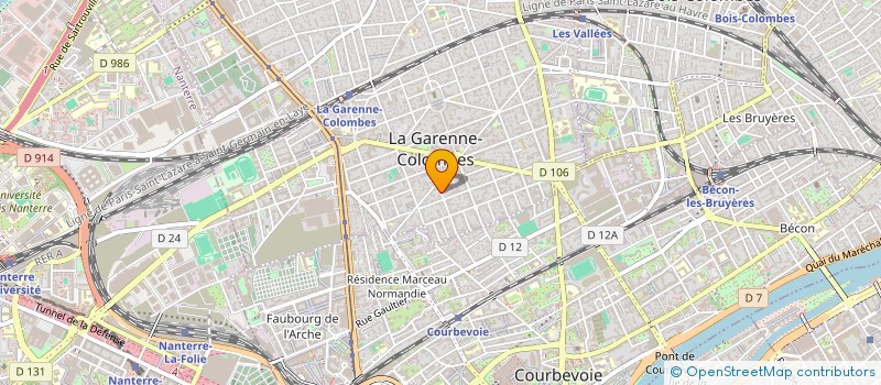 localisation de l'entreprise VERT HORIZON  LA GARENNE-COLOMBES