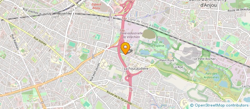 localisation de l'entreprise VERT HORIZON  ANGERS