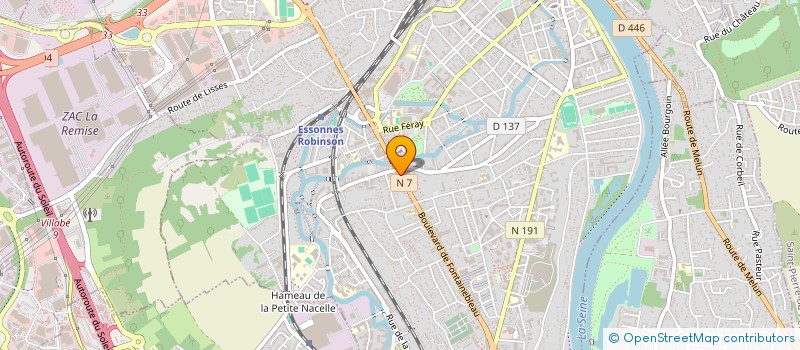 localisation de l'entreprise VERT IMMOBILIER à CORBEIL-ESSONNES