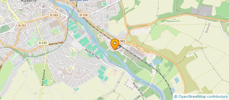 localisation de l'entreprise VERT LAINE  AUXERRE