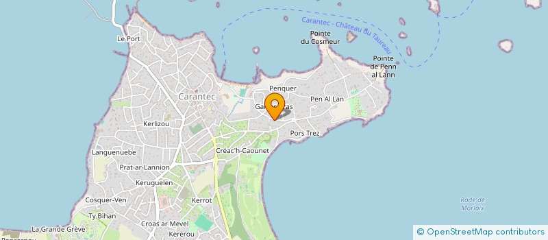 localisation de l'entreprise VERT LAND à CARANTEC
