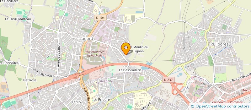 localisation de l'entreprise VERT LES AUTRES  LAGORD