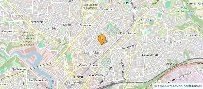 localisation de l'entreprise VERT LEZARD à BREST