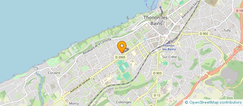 localisation de l'entreprise VERT MARINE à THONON-LES-BAINS