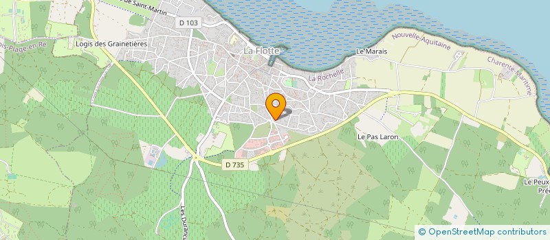 localisation de l'entreprise VERT MARINE  LA FLOTTE