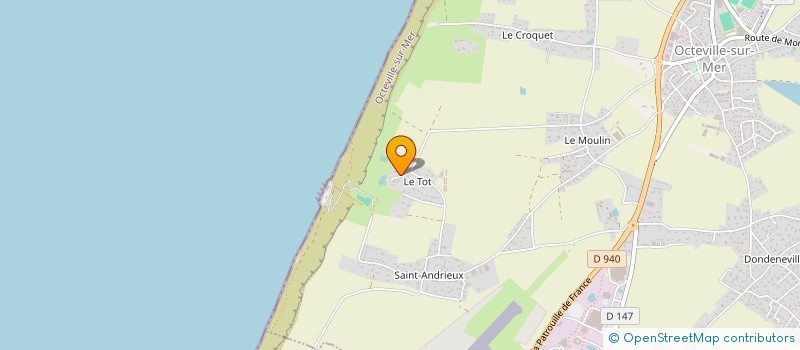 localisation de l'entreprise VERT MER  OCTEVILLE-SUR-MER