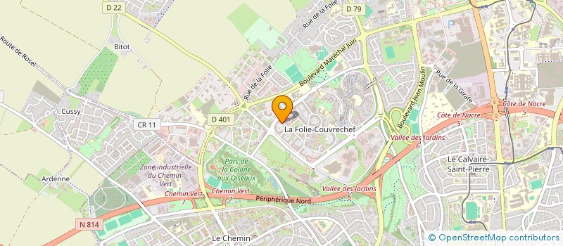localisation de l'entreprise VERT NATURE à CAEN