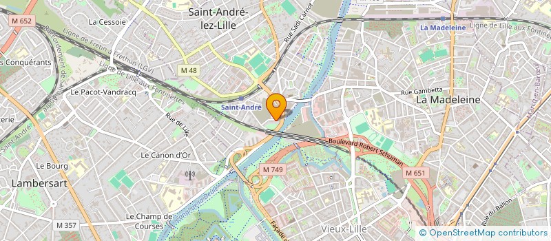 localisation de l'entreprise VERT OLIVE à SAINT-ANDRE-LEZ-LILLE